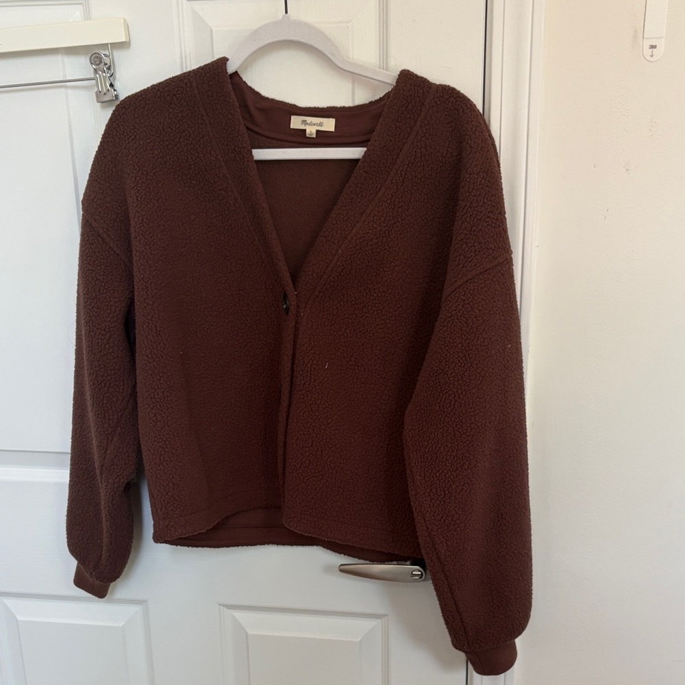 Madewell Brown Teddy Jacket